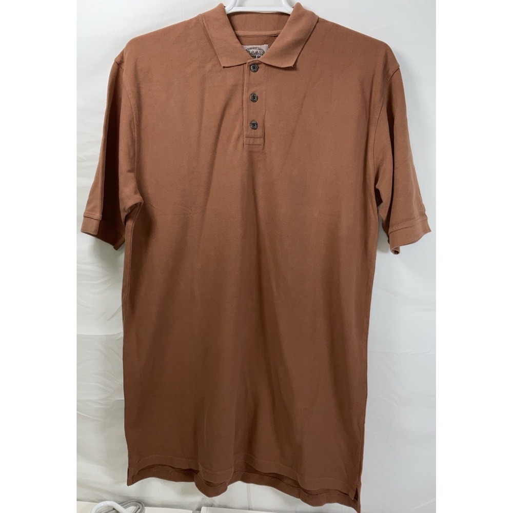 NWOT Men's Cabela's Outdoor Gear Heavy Short Sleeve Polo Shirt‎ Brown Large Tall